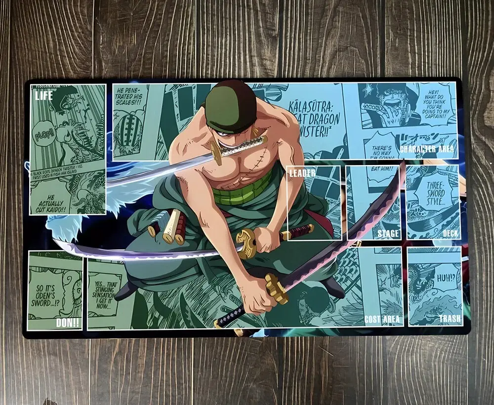 O-P Playing Pad Zoro Playmat Trading Card Game Mat
