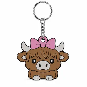 <think><think>Highland Cow Tab Keychain, Animal-Inspired Accessory, Chain-Attached Item for Fashion & Costume Jewelry, Animal-Inspired Keychains, Chain-Attached Keychains