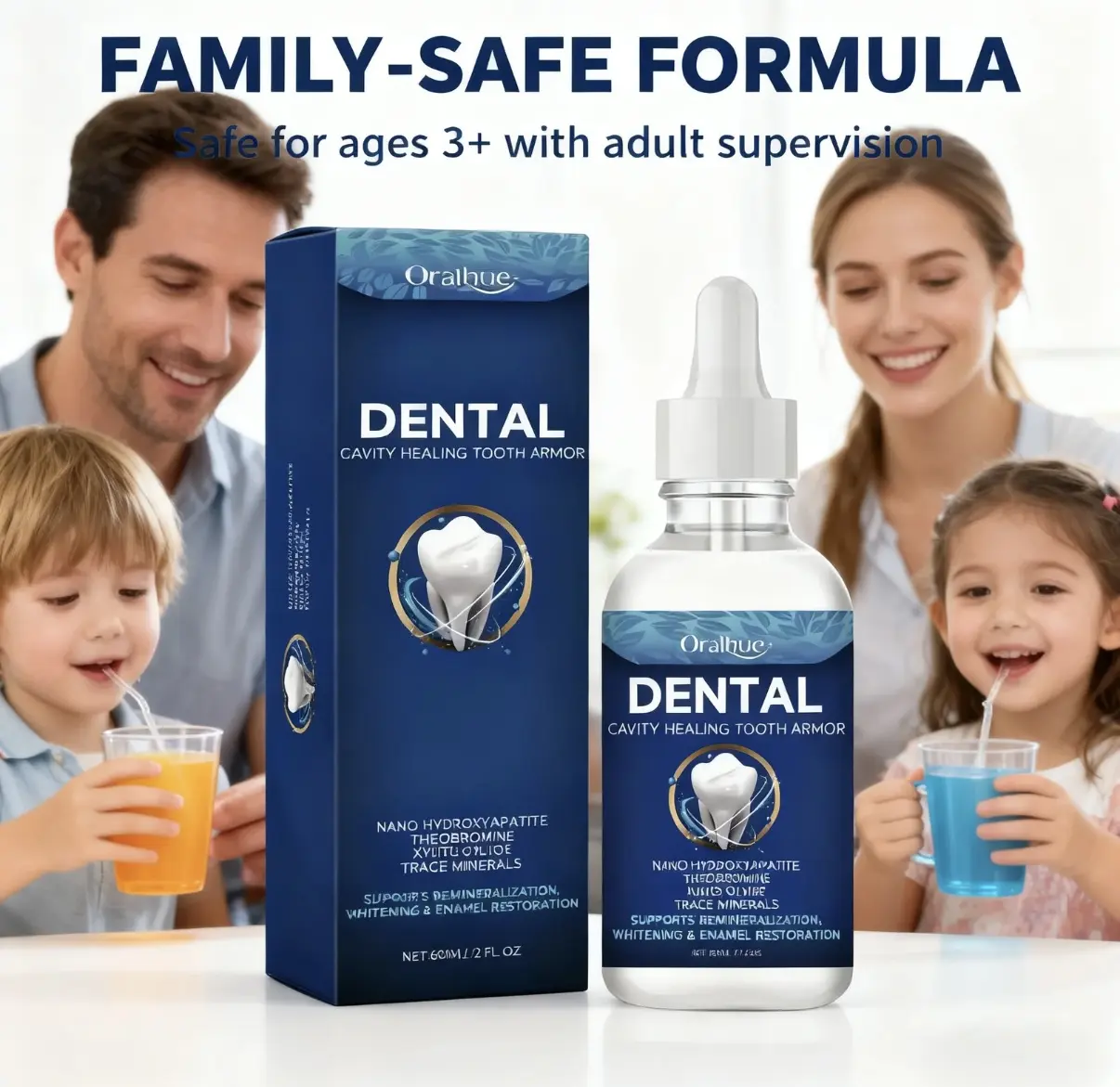 Oral Care Essence for Teeth Brightening and Gentle Gum Care, Antibacterial Mouthwash and Deep Cleaning Liquid Cleanser