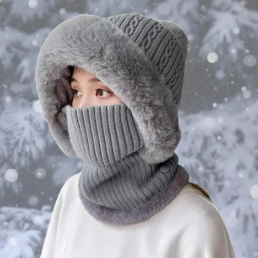 Windproof Balaclava for Adults, Cold Weather Face Mask, Easy-to-Carry Ski Hat for Snowboarding, Hiking Outdoor Sports Protection