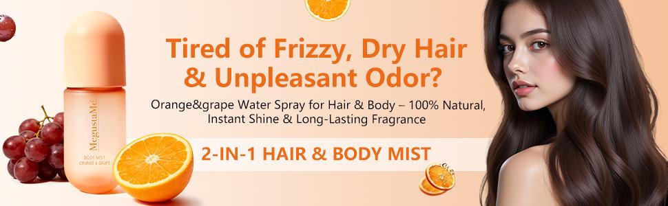 Orange grape perfume spray 100ml, female fragrance, orange grape aroma, warm and delicious aroma, gift for her