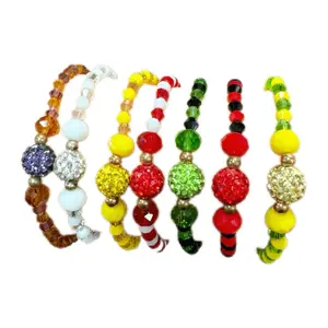 Crystal Beads Multi-Colored Bracelet - Adjustable Bracelet