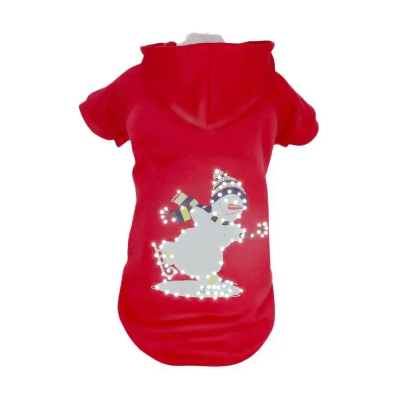 Pet Life LED Lighting Holiday Snowman Hoodie Pet Costume Pet Life LED Lighting Holiday Snowman Hoodie Pet Costume