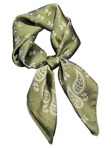 Women's Ditsy Floral Print Square Scarf, Printed Polyester Scarf, Boho Style Scarf, Casual Versatile Bandana for Women, Fashion Accessories for Daily Wear, Casual Soft Scarf