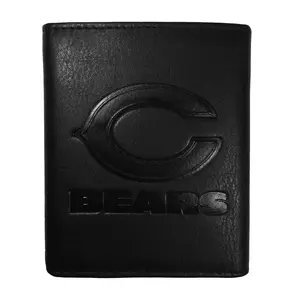 Siskiyou Sports NFL Embossed Leather Tri-fold Wallet