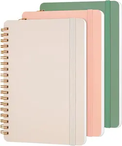 3 PCS Small Spiral Notebook 5x7, Notebooks for Note Taking, Morandi Spiral Journal Notebook, Cute Notebooks for Women 70 Sheets/Note Books