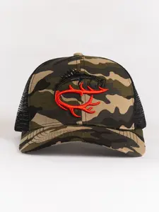 Camo Fish Antler Mesh Hat