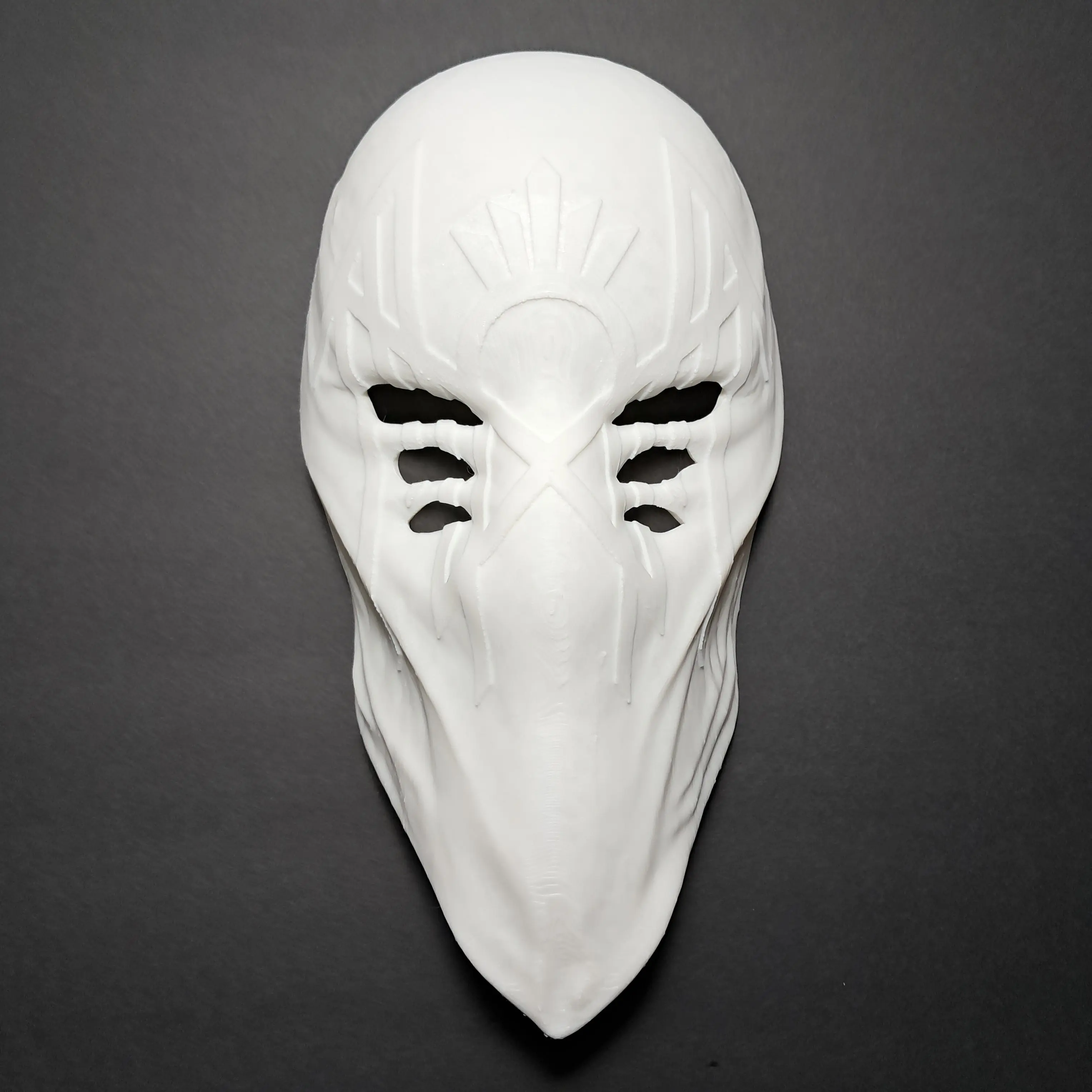 Adult 3D Printed Spawn-Inspired Fan Art Long Mask - Mask Cosplay, Cool Design, Stylish Print, Lightweight Unique Structure, Halloween Costume Accessory, 2024 Party Prop, Cool Mask