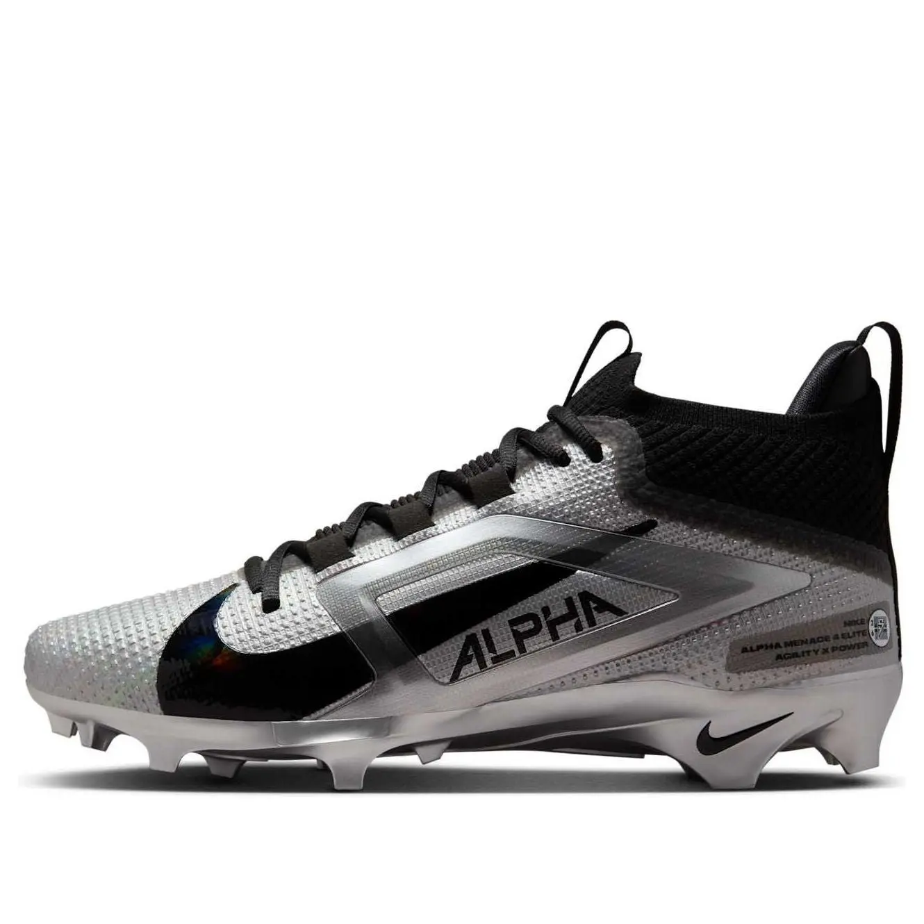 Nike x Saquon Barkley Alpha Menace 4 Elite 'Metallic Silver' IF0112-001