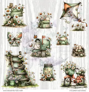 410-Element Sheet-Daisies UV DTF