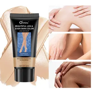 Leg uniform skin color Leg makeup 40ml waterproof 3-color concealer, moisturizing formula, summer long tanning body care, flawless, natural leg, suitable for all skin types