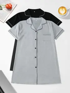 Women's Nightdress Set, Comfortable Casual Homewear, Spring Summer Autumn Sleepwear, Ladies Home Clothing, 2 Piece