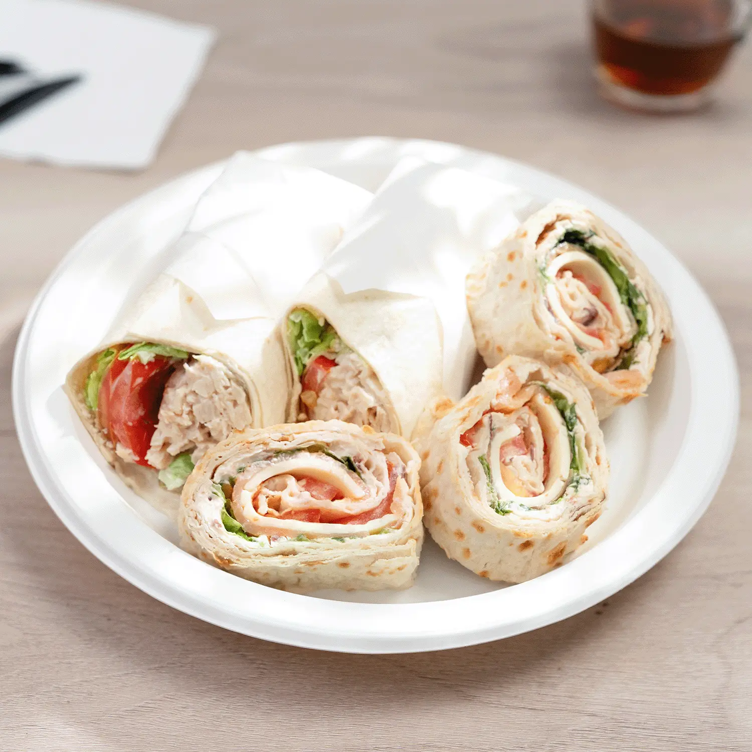 Karat Earth 10.25" Mineral Filled PP Round Plate, White, 1 compartment - 500 pcs