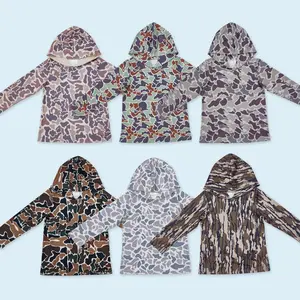 Kids camouflage kids boys hunting hoodie top