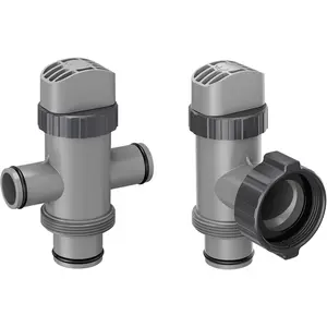 Dual Split Hose Plunger Valve & Plunger Valve Compatible with Intex Pool Parts and Accessories, Replacement Plunger Valves for Above Ground Swimming Pool and Pool Filter Pump