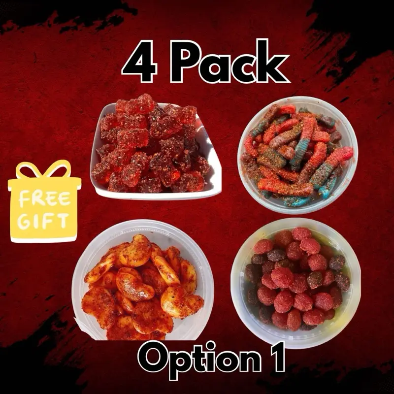 Chamoy Gummy Treats with Tamarind Kick Pack Bundle