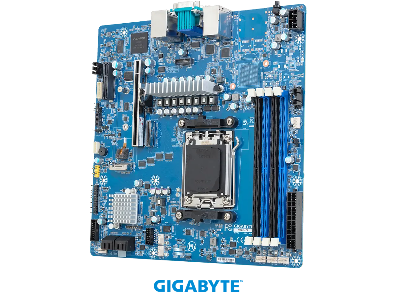 GIGABYTE MC13-LE2 Motherboard - AMD EPYC™ 4004 / Ryzen™ 9000 / Ryzen™ 7000 - microATX UP 1Gb/s LAN