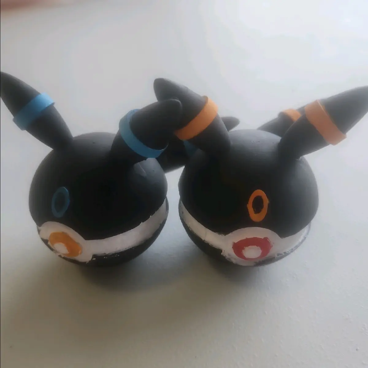 Painted 3d printed pokeball