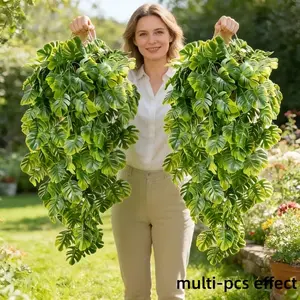 4 Pack Artificial Decorative Vines, Spring Faux Plants for Home and Outdoor Decoration, Odorless Hanging Ivy for Garden and Porch