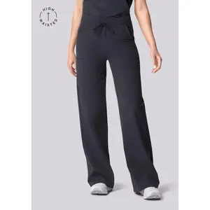 High Waisted Wide Leg Pewter