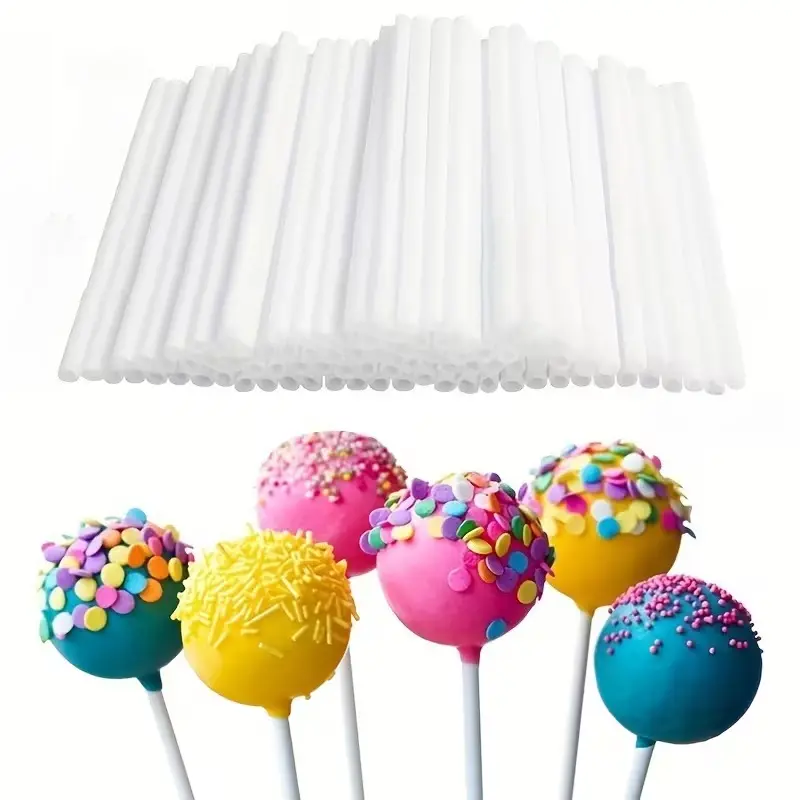 300pcs PP Plastic Sticks - Perfect for Lollipops, Hollow Candy Stems, Baking Decorations & DIY Treats! For glass cup sstirring rod
