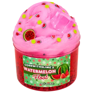 Watermelon Float 8oz Slime Icee x Clear Slime Texture Scented Watermelon Punch