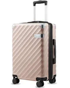 LUGGEX 20 Inch Carry On Luggage Airline Approved, Expandable Polycarbonate Hard Shell Suitcase with Spinner Wheels for Travel & Business