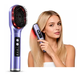 Essential Oil Diffuser Hair Comb, High-Frequency Vibration Scalp Massager, 3-in-1 Hair Growth Brush with Nebulization, Soft Silicone Bristles for All Hair Types