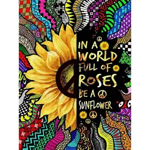 DIY Sunflowers Diamond Art Painting Kit for Adults, 5D Special Shape Crystal Rhinestone Art Set, Beginner-Friendly Craft Project