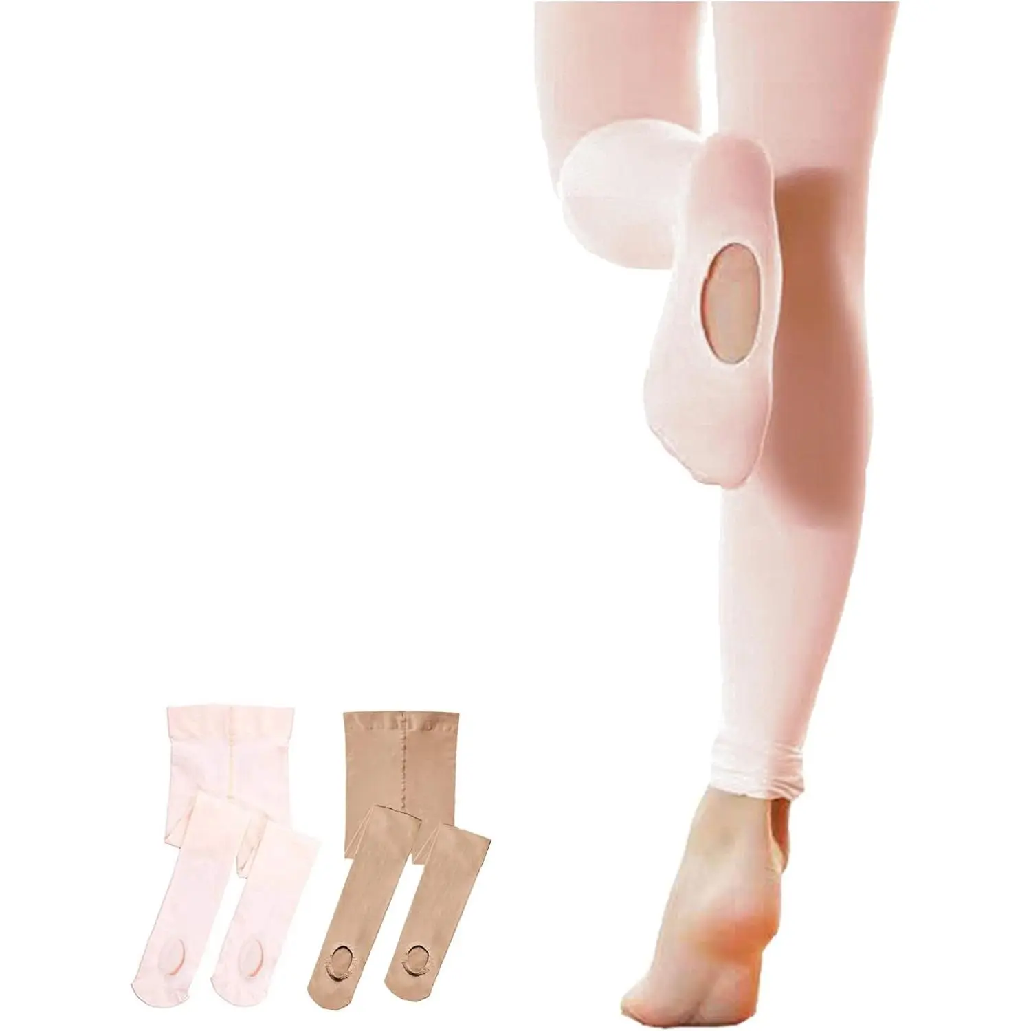 Women's Convertible Ballet Tights - Ultra Soft Professional Dancewear for School Uniforms, Women Pantyhose (Suitable for Girls, Toddlers), Brief, Clothing, Basic, Polyester Tights, High Waist, Plain, Clothes, Opaque Tights
