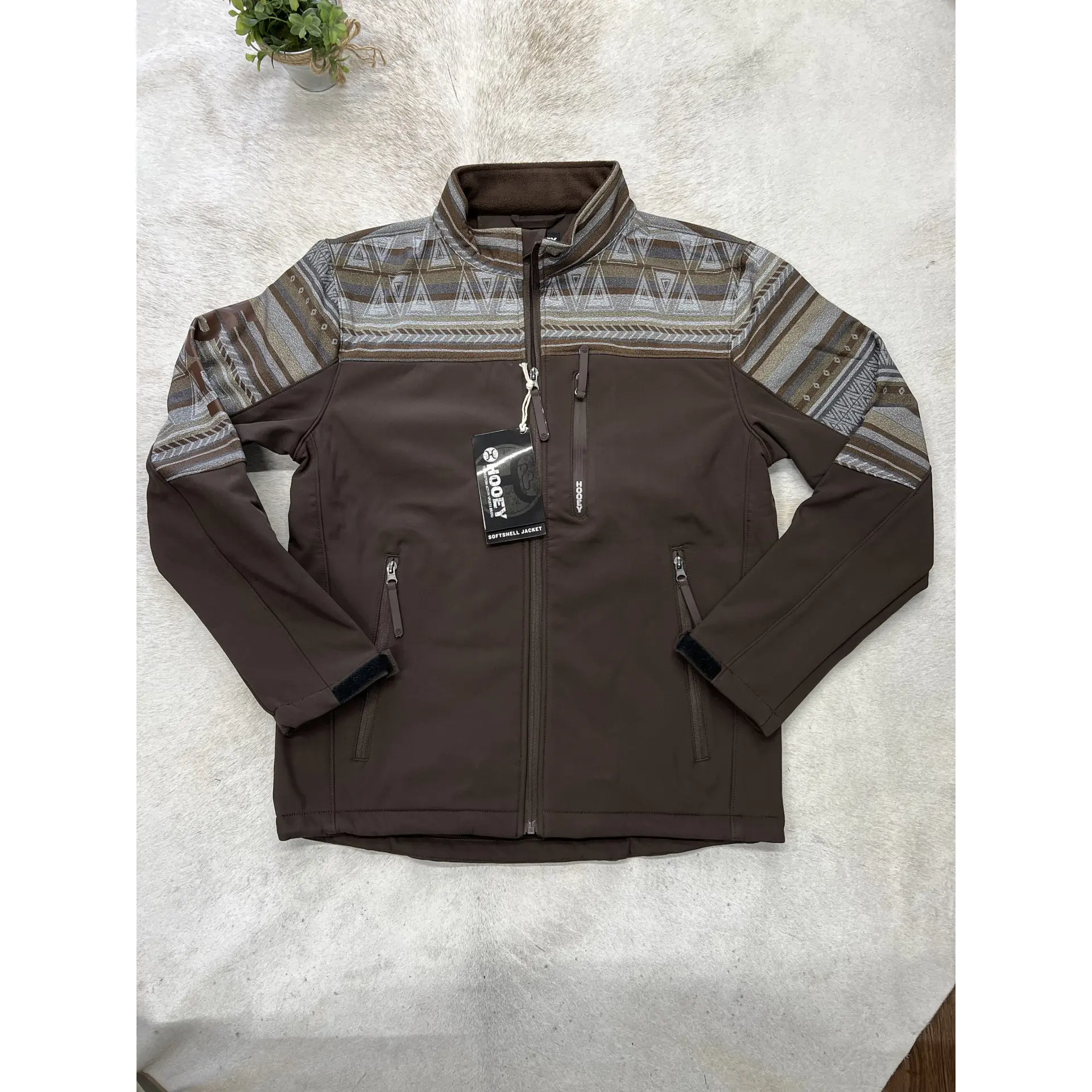 Hooey Men's Softshell Jacket Brown