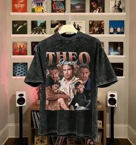 Theo James Vintage Washed T-Shirt, Gift For Women and Man Unisex T-Shirt