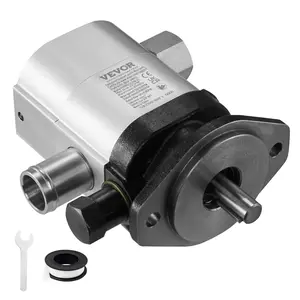 VEVOR Hydraulic Log Splitter Pump, Summervibes,Summervibes, 22GPM, 2 Stage 4000PSI Wood Log Splitter Pump, 1-1/4'' Inlet 3/4'' NPT Outlet 3600 RPM Aluminum Hydraulic Gear Pump, for Small Engine Mounting Log Splitters Snowplow