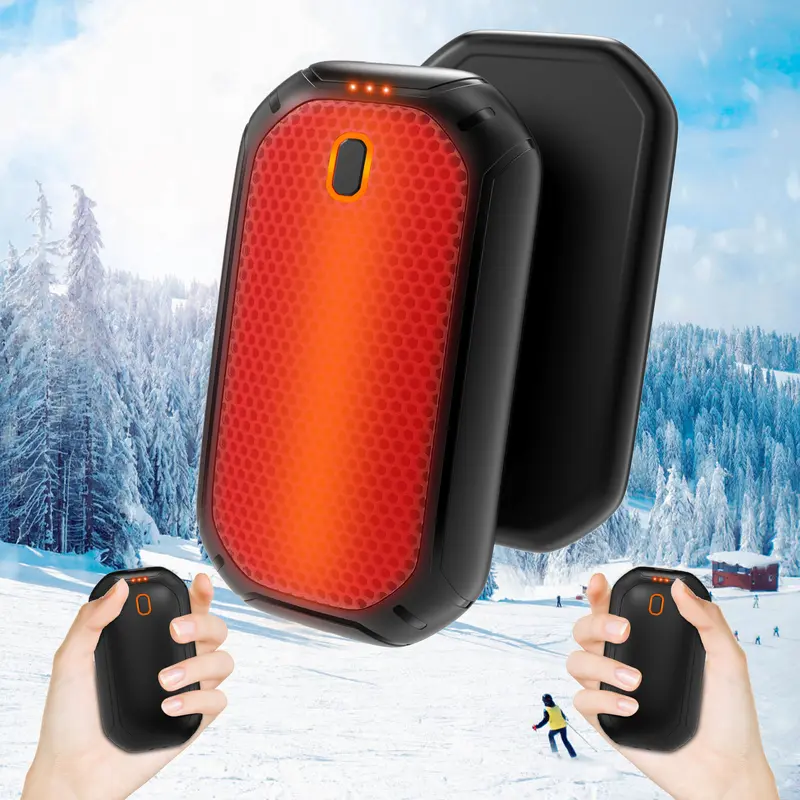 Fulog 2-Pack Rechargeable Magnetic Hand Warmers - Compact, Eco-Friendly, Double-Sided Heating, 12-Hour Warmth, Portable Pocket-Sized Electric Warmers for Winter Outdoor Activities, Cold Days