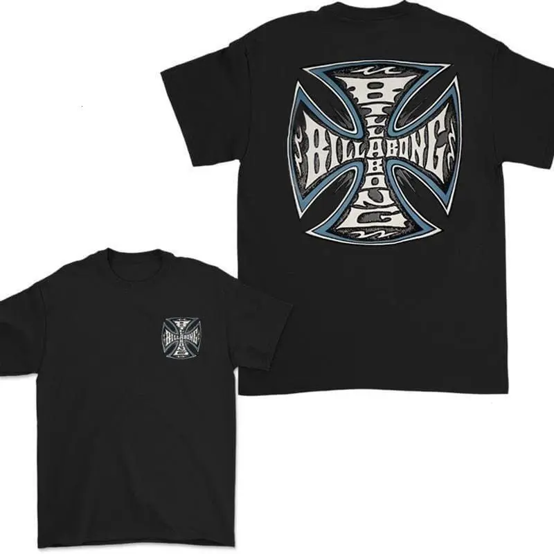 Vintage 90s Billa Bong West Coast Choppers pattern T-shirt, retro street style T-shirt, casual unisex top, suitable for both men and women, a great gift choice
