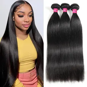 Onemore Long Straight Hair Bundles Body Wave Human Hair Weave Bundles Quick Weave Extensions 3/4PCS