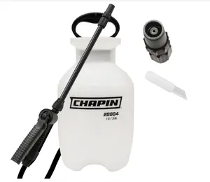 Chapin 20004 Pump Sprayer, 1 Gallon, Lawn and Garden, Hand Pressurized, Anti-Clog Filter, Adjustable Spray Nozzle, Spraying Plants, Watering, Weeds, Fertilizer and Pests, Translucent