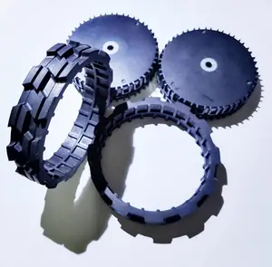 2 Pack Wheel Tires Replacement Fit for Irobot Roomba Combo 10 Max J9+ J7+ J5+ Drive Wheel Module Parts Replacement kvatar