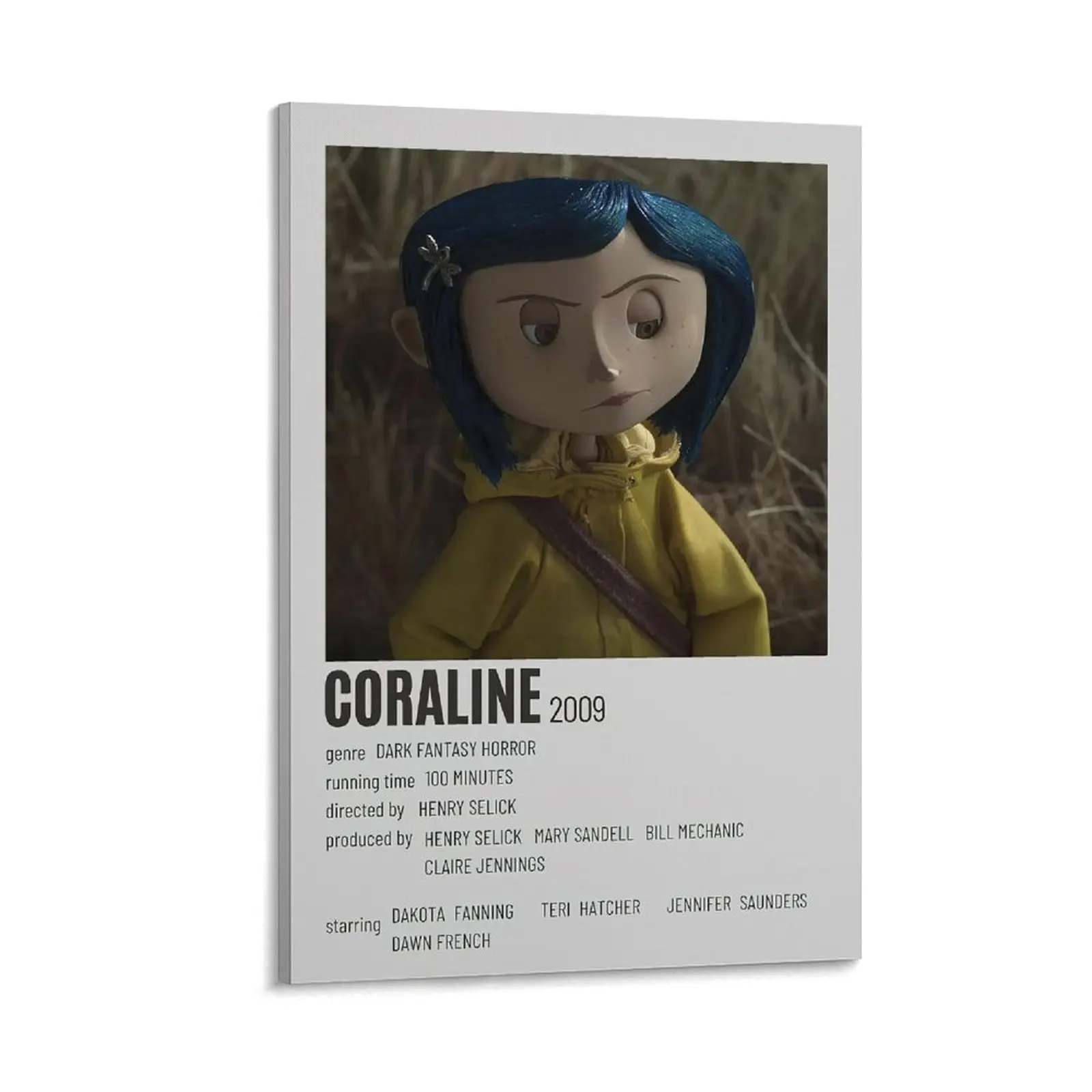 Coraline's Enigmatic Poster,Soft - Touch Canvas Print for Interior, Nursery Room Aesthetic Feature Poster Canvas Poster Bedroom Decor Sports Landscape Office Room Decor Gift Frames Ornaments