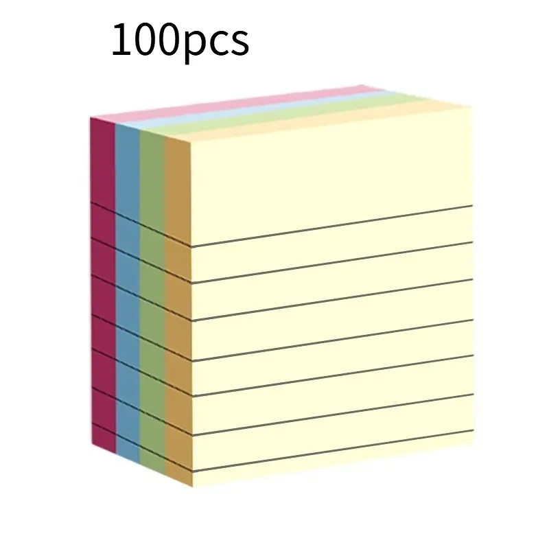 Office specific creative sticky notes with horizontal lines - strong adhesive and reusable multi-purpose sticky notes Adhesive Stickers