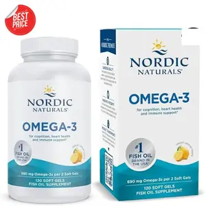 Nordic Naturals Ultimate Omega 2X - 120 Soft Gels - 2150 mg Omega-3 - High-Potency Fish Oil with EPA & DHA - Promotes Brain & Heart Health - Non-GMO - 60 Servings