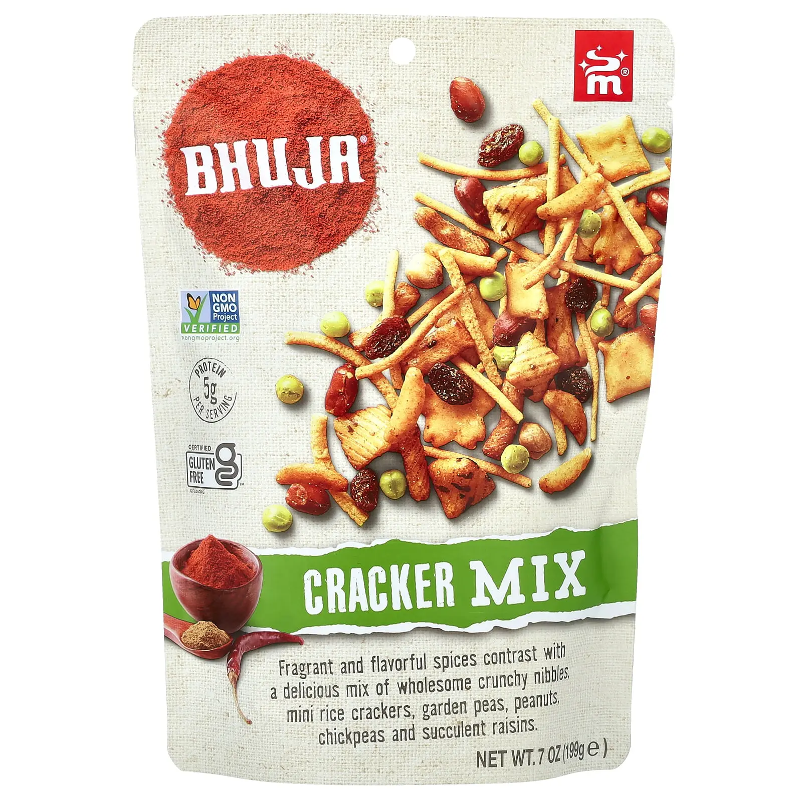 Bhuja Cracker Mix, 7 oz (199 g)