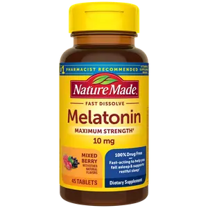 Fast Dissolve Melatonin Maximum Strength‡ 10 mg Tablets