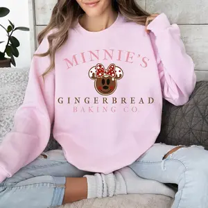 Minnie Gingerbread T-Shirt, Gingerbread Sweatshirt, Christmas T-Shirt, Minnie Baking Co, Minnie Mouse Christmas Gingerbread sweatShirt - Fit For All Sizes