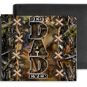 Camouflage dad wallet