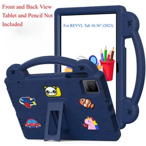 Fun & Safe Kids Shockproof Case for T-Mobile REVVL Tab 10.36" 2023 Tablet | All-in-One Cover with Handle & Stand for T-Mobile Tablet Protective Cover