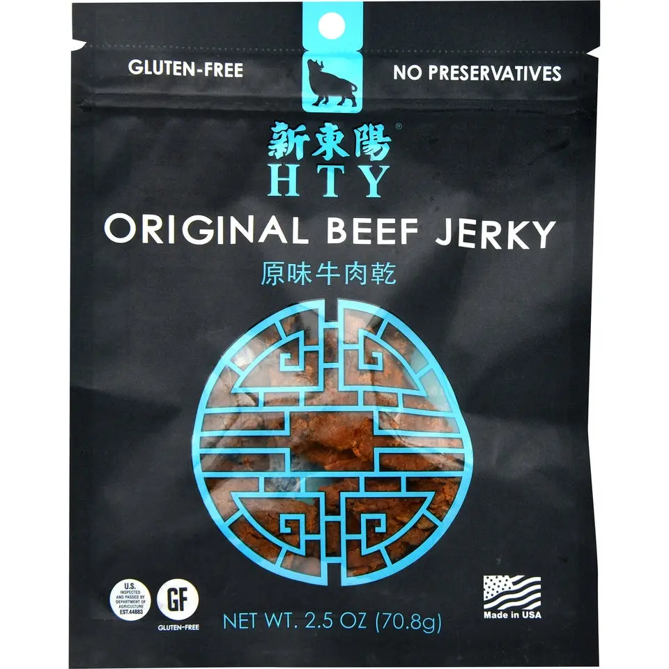 Hsin Tung Yang Assorted Beef Jerky Snacks - High-Protein Dry Packaged Jerky Flavor Variety Pack (Original, Sweet, Sweet & Spicy, Carne Seca Spicy) - Savory Ambient-Temp Treat for Campfire-BBQ Parties