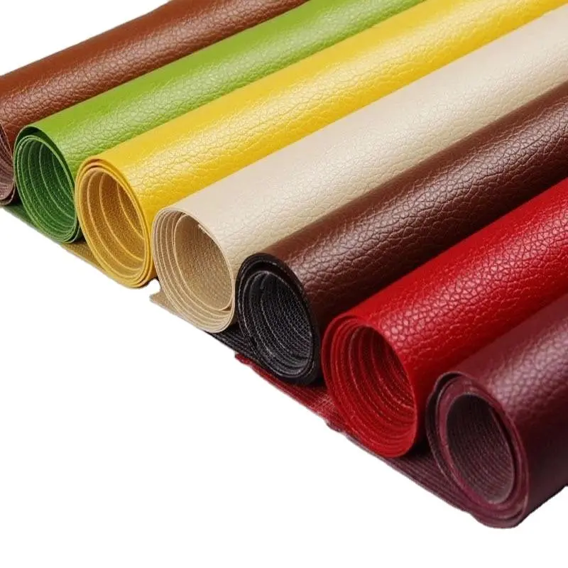 20x54in Litchi Lychee Grain Microfiber Faux Leather Repair Kit for Sofa Car Seat Furniture & Handbags Durable Self-Adhesive Patch