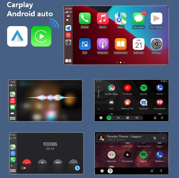 2026 Wireless CarPlay Adapter for iPhone Android Fast Connection No Latency Hands Free Call Wireless Adapter Electronic Charger CarPlay Dongle with USB Port
