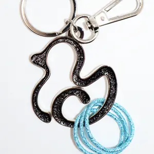 Black Diamond Cheer Duck Keychain